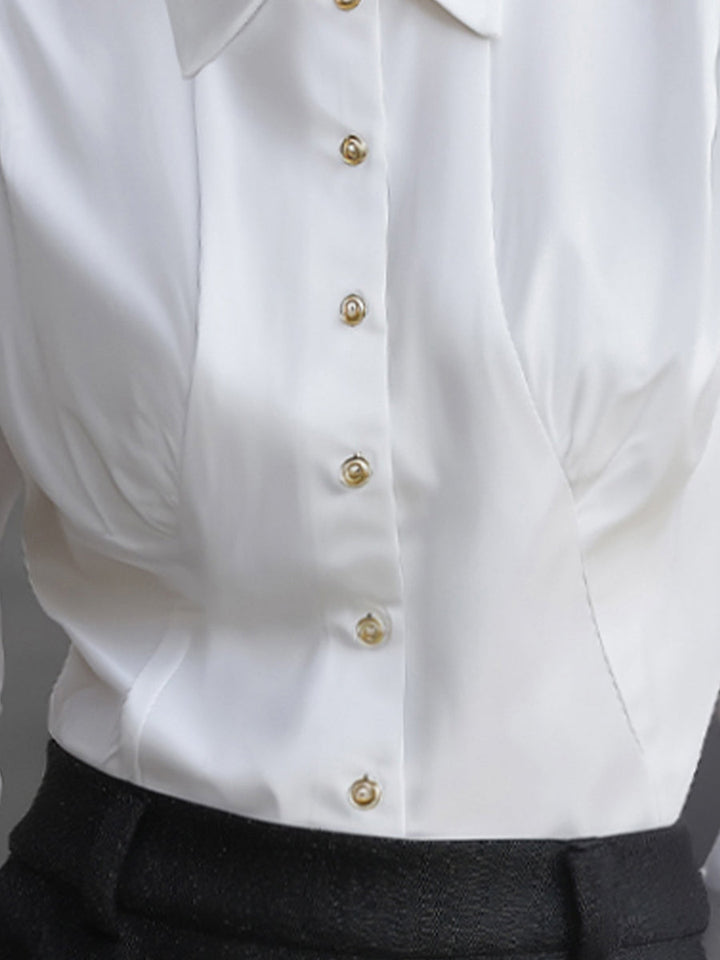 Classic Tailored Button-Down Blouse