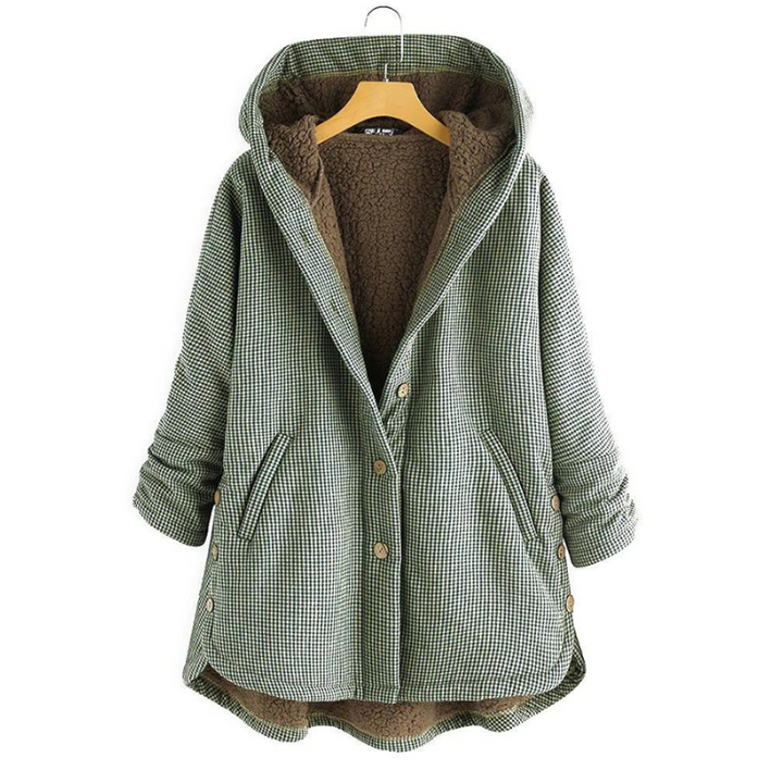 Dani – Timeless Comfort in a Checked Coat