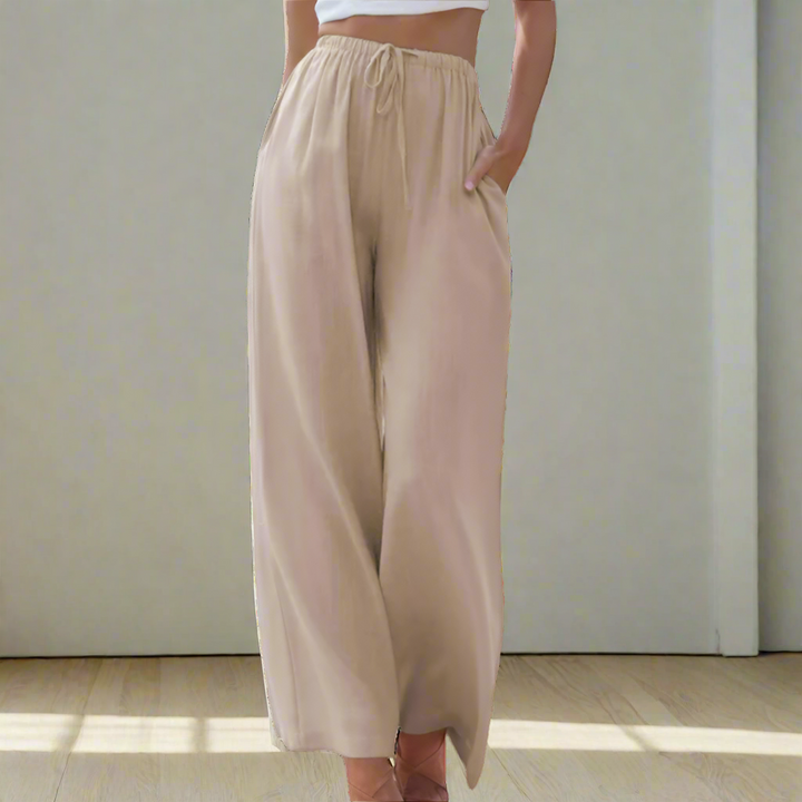 Zoe™ - Elegant Cotton Trousers