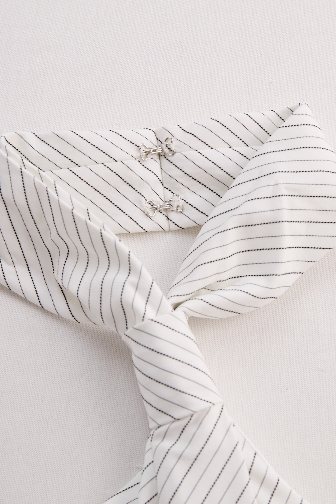 Striped Halter-Neck Knot Front Blouse