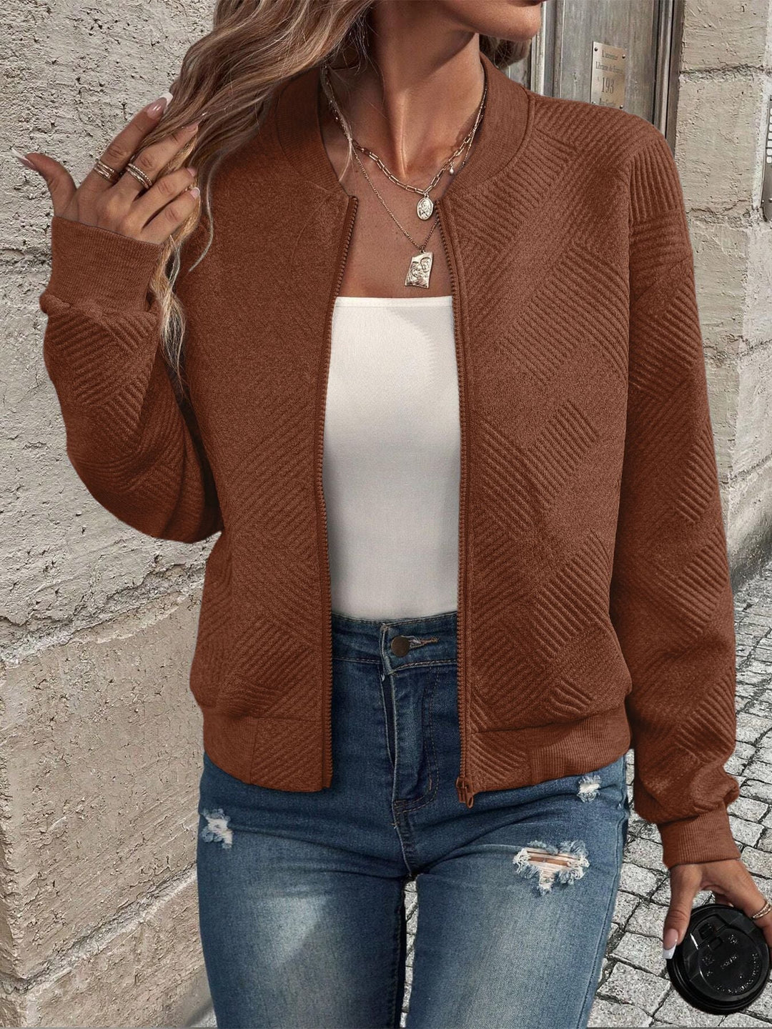 Jennita - Stylish Jacket with Zipper