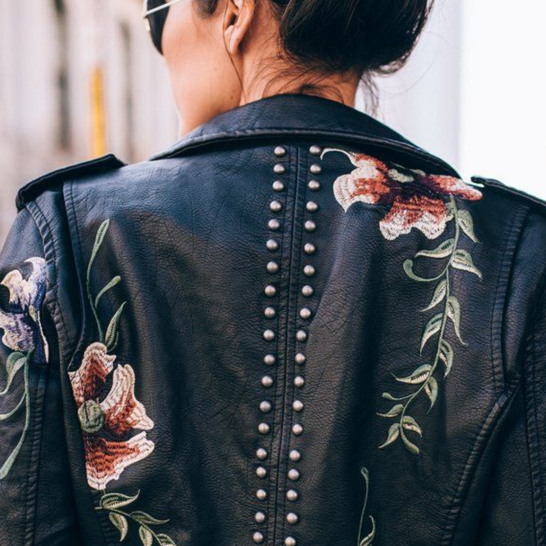 Niki - Black Floral Night Jacket